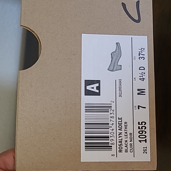 Clarks Rosalyn Adele Black Leather - Picture 12 of 12